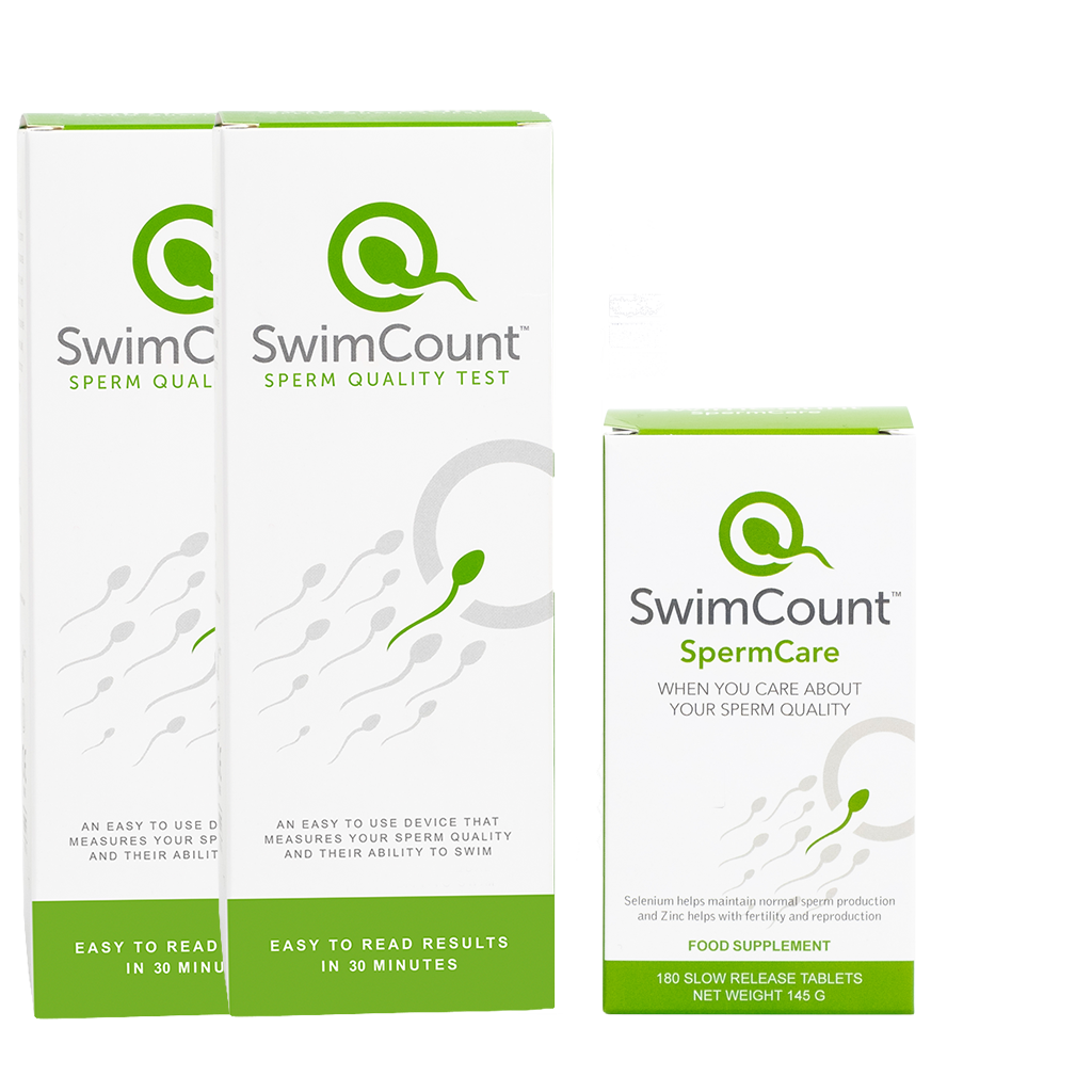 優惠組合3:活銳精™家用精子質量測試盒X 2 件+活銳精™男士備孕營養素180粒